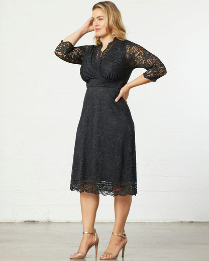 Dresses Scalloped Boudoir Lace Dress