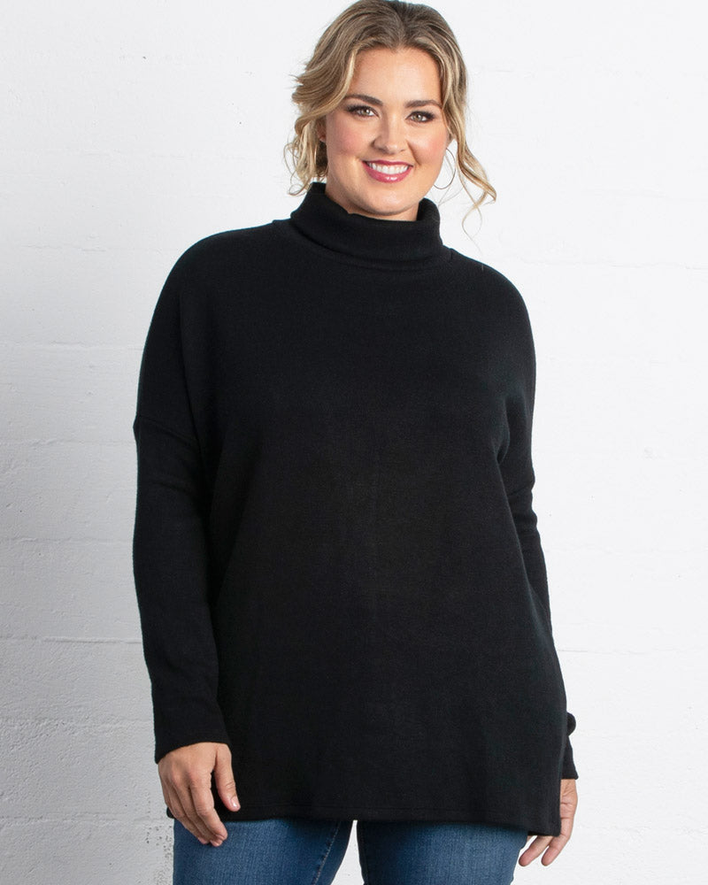 Tops Paris Turtleneck Tunic Sweater