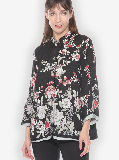 Jackets Botanical in Garden Silk Blouse