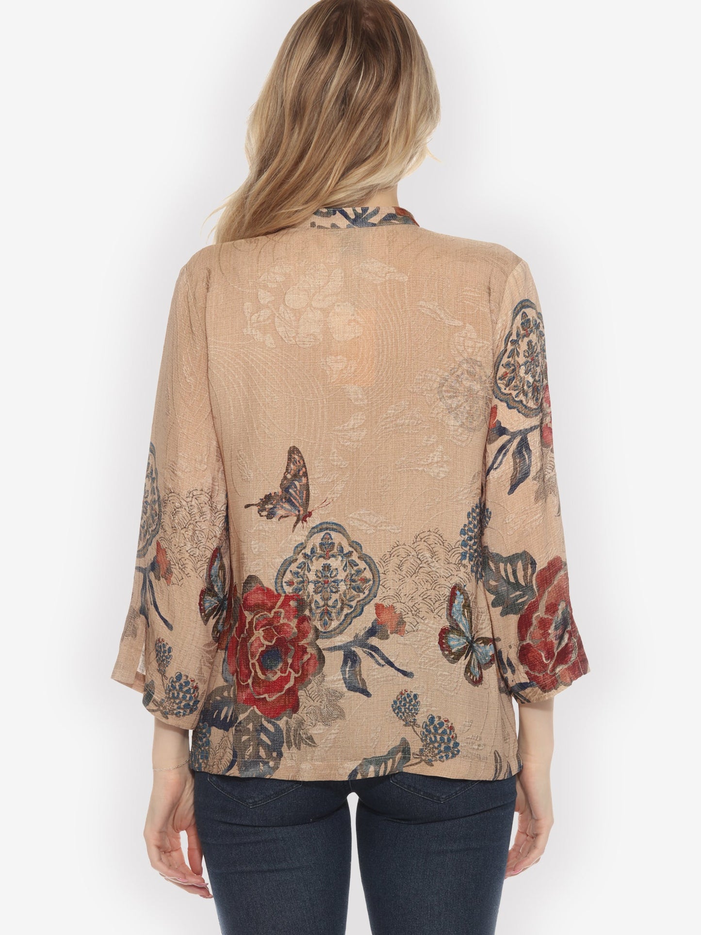 Citron Style Blouse Bohemian Oriental Silk Blouse