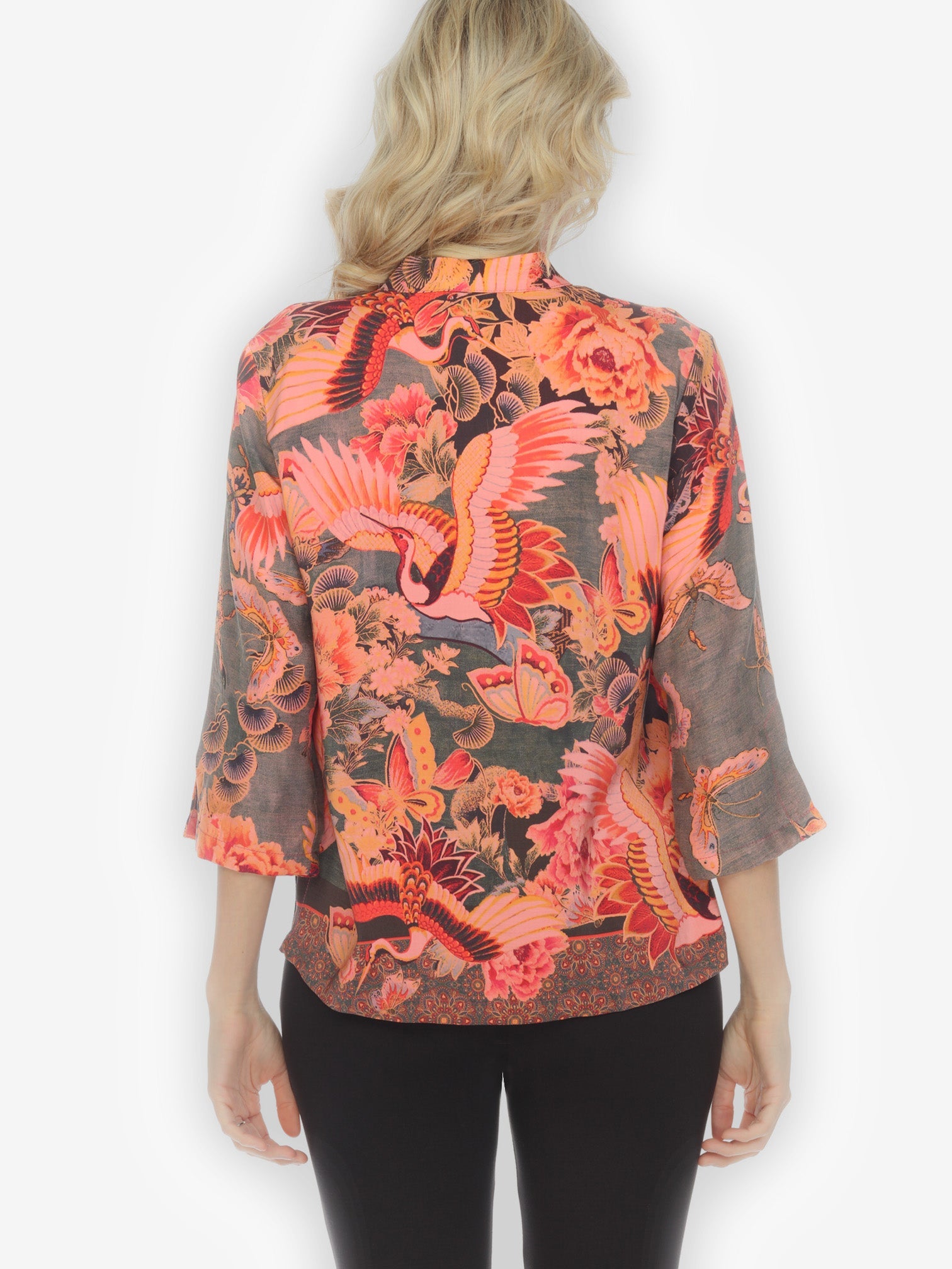 Jackets Crane Butterfly Silk Blouse