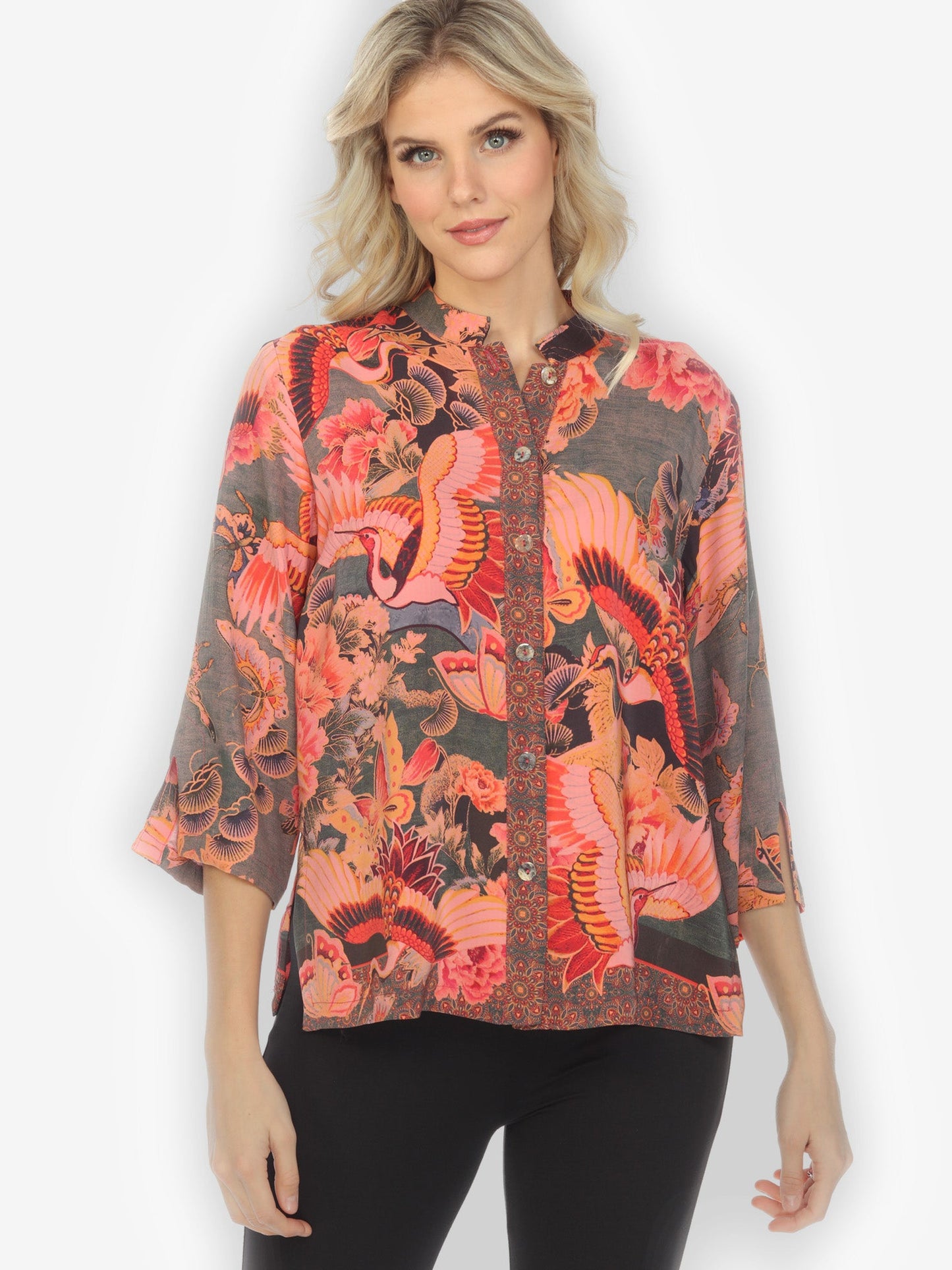 Jackets Crane Butterfly Silk Blouse