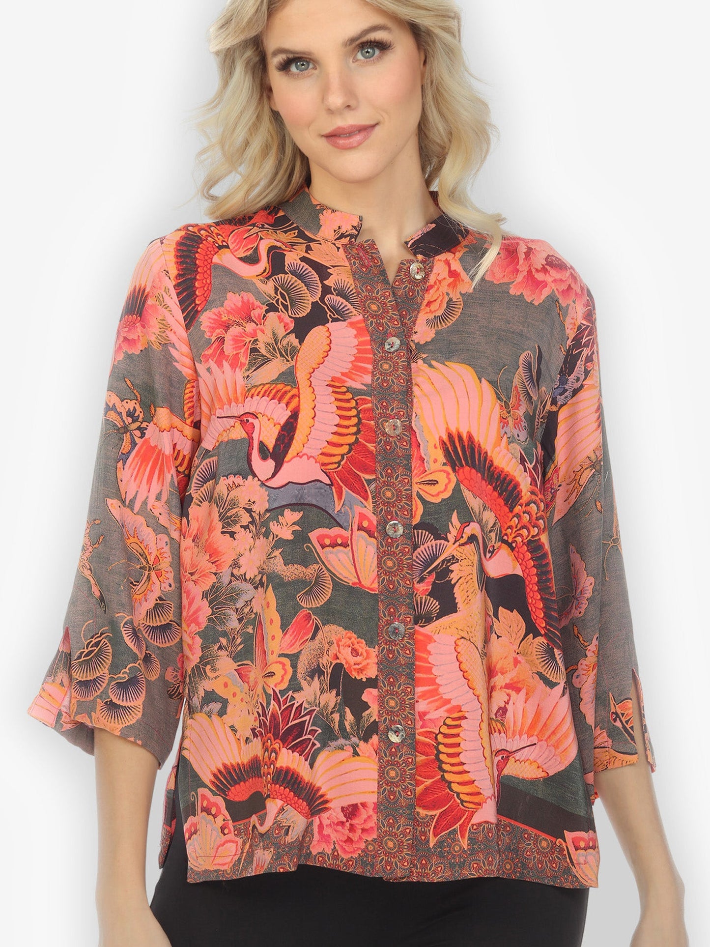 Jackets Crane Butterfly Silk Blouse