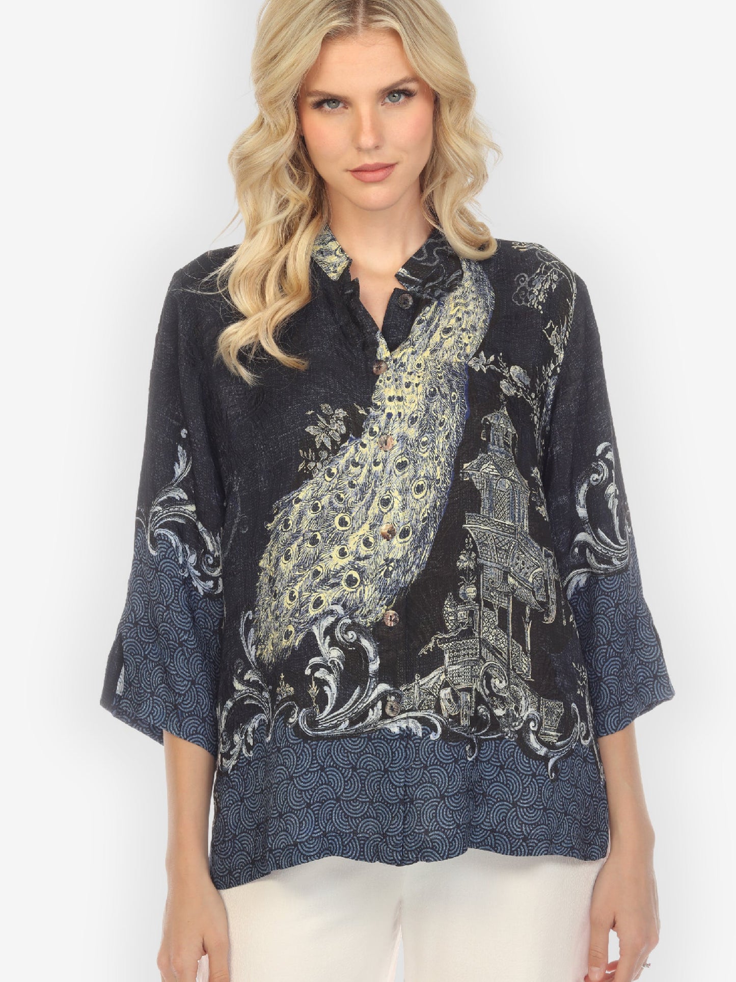 Jackets Chinoiserie Japan Silk Blend Blouse