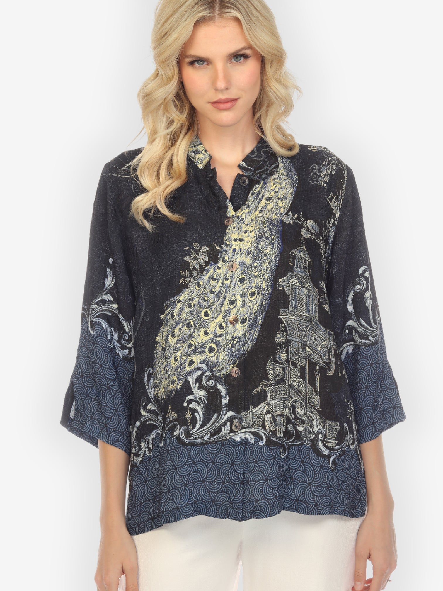Jackets Chinoiserie Japan Silk Blend Blouse