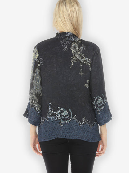 Jackets Chinoiserie Japan Silk Blend Blouse