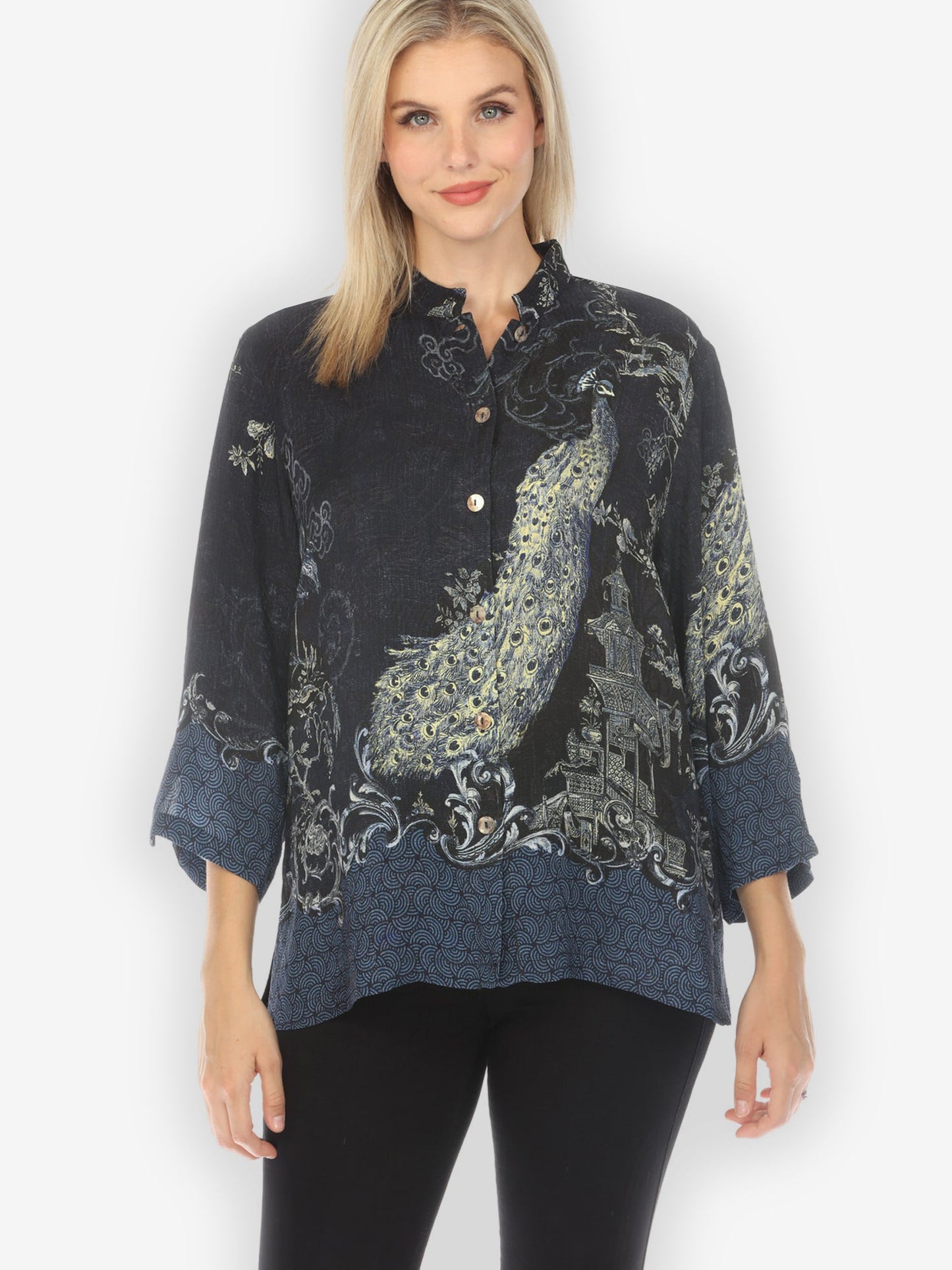 Jackets Chinoiserie Japan Silk Blend Blouse
