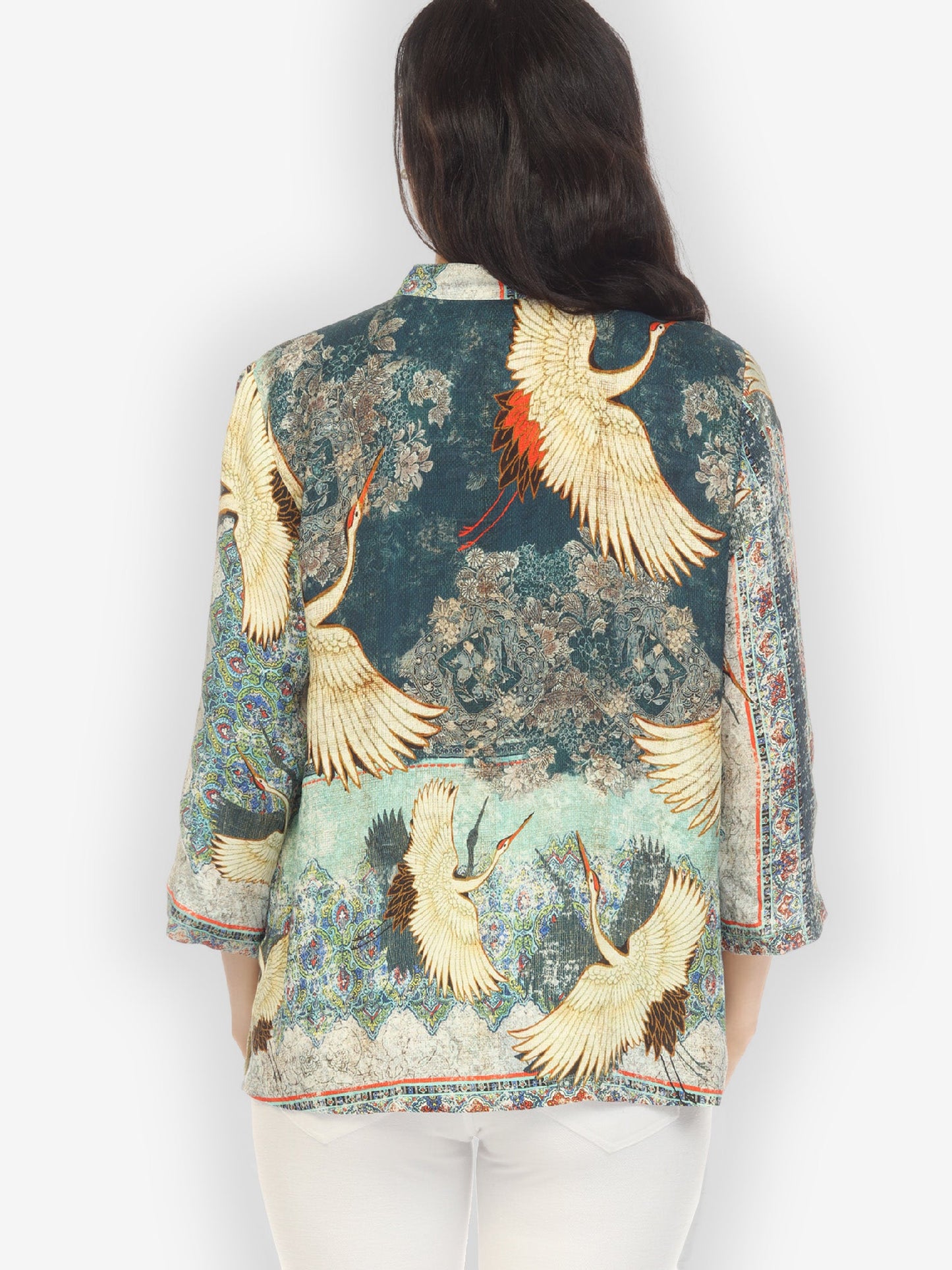 Jackets Crane Vintage Silk Blend Blouse