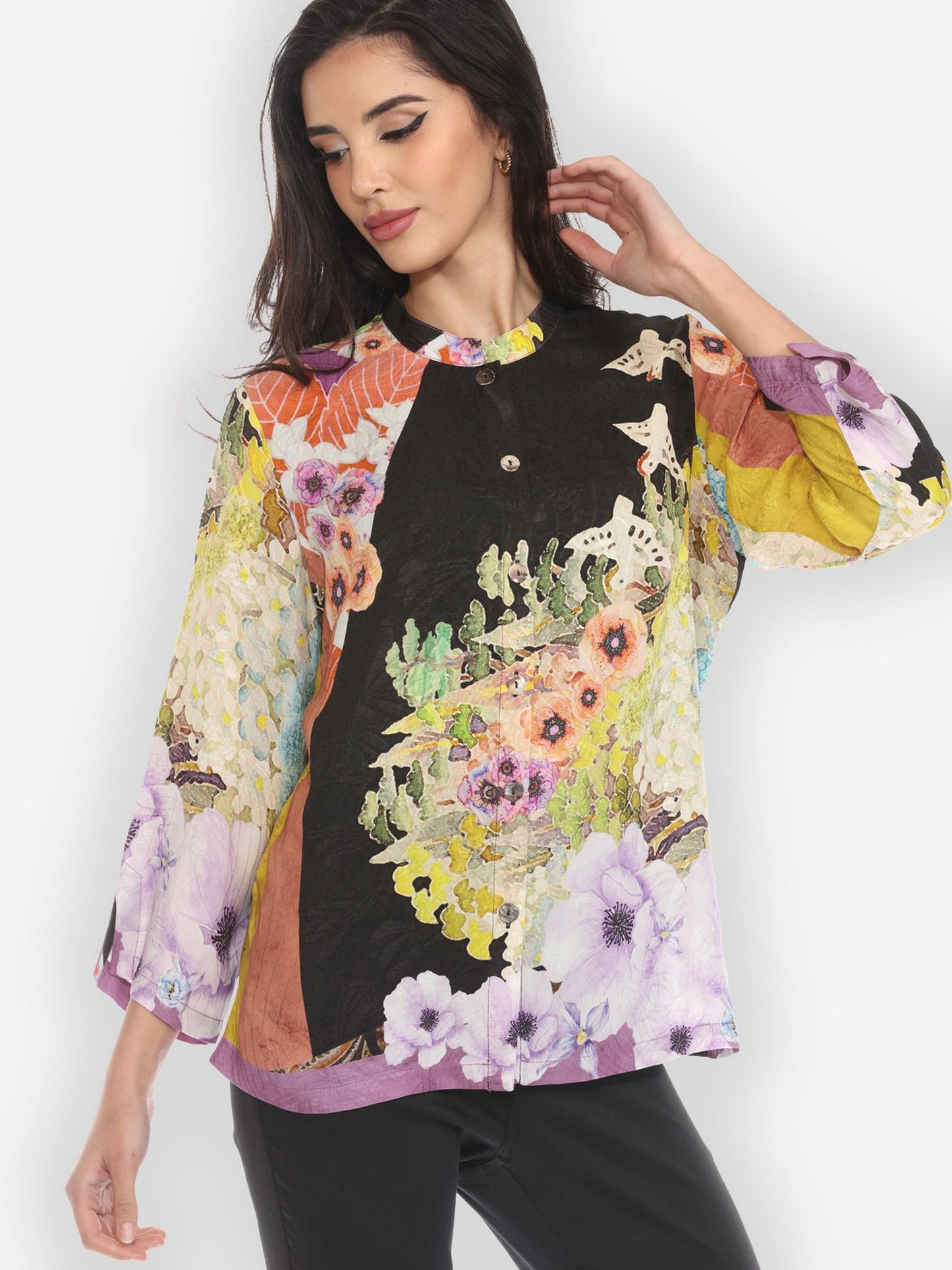 Jackets Fairy Tale Landscape Silk Blouse