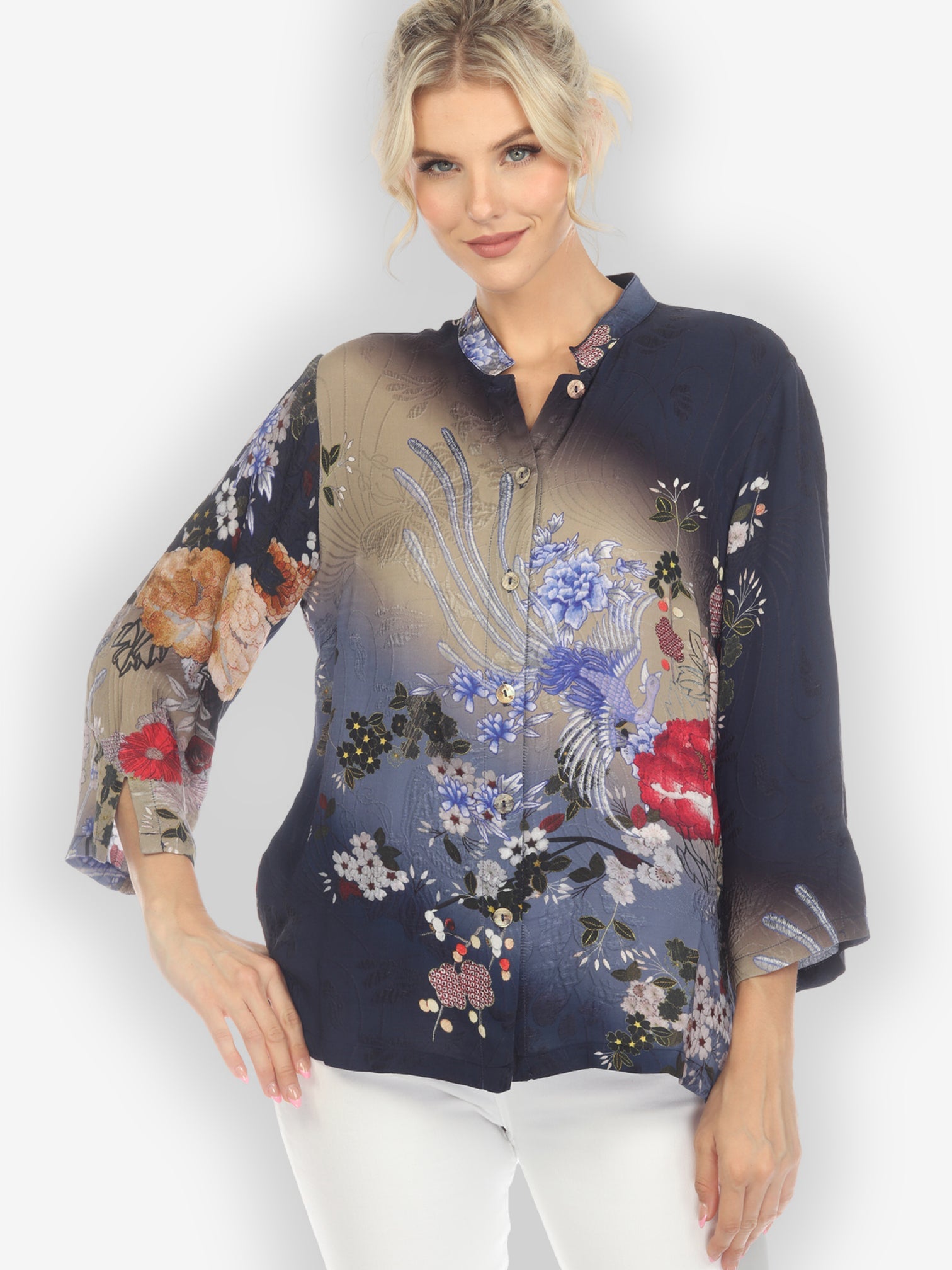 Jackets Garden of Hope Silk Blouse