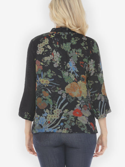 Jackets Garden of Hope Hand Dyed Silk Blouse