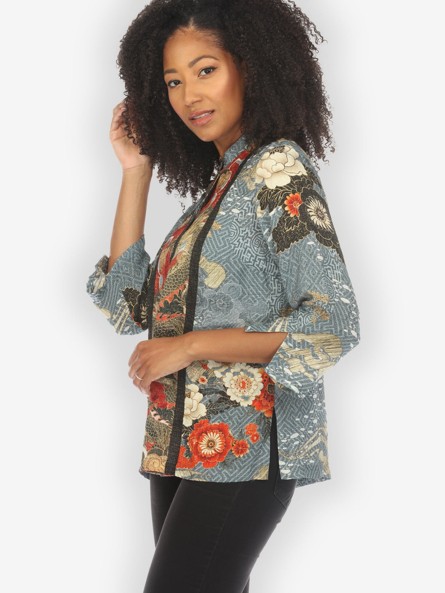 Jackets Happy Dragon Silk Blend Blouse