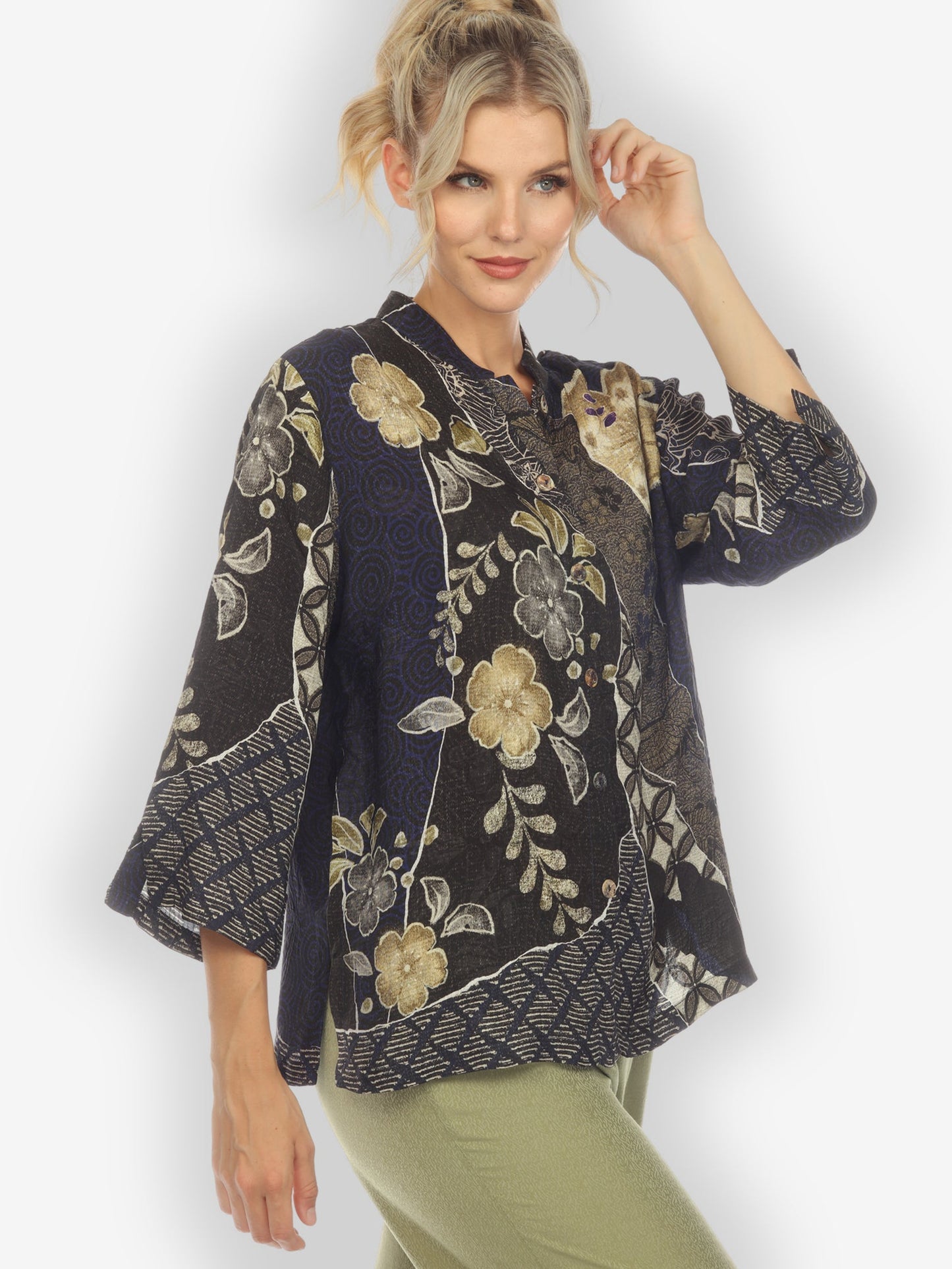 Jackets Japanese Kimono Silk Blouse