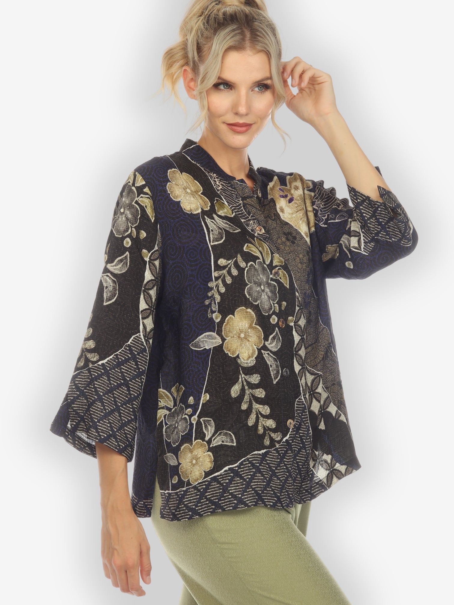 Jackets Japanese Kimono Silk Blouse