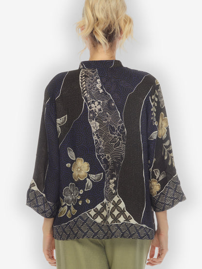 Jackets Japanese Kimono Silk Blouse