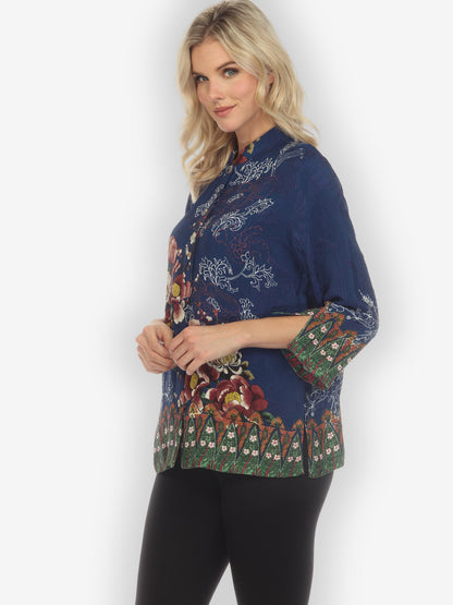 Jackets Mums and Border Silk Blouse