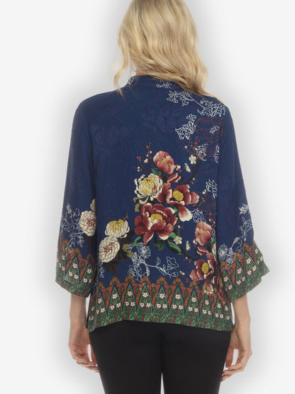 Jackets Mums and Border Silk Blouse