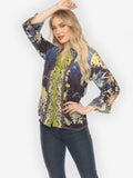 Mums Border Classic Citron Silk Blouse