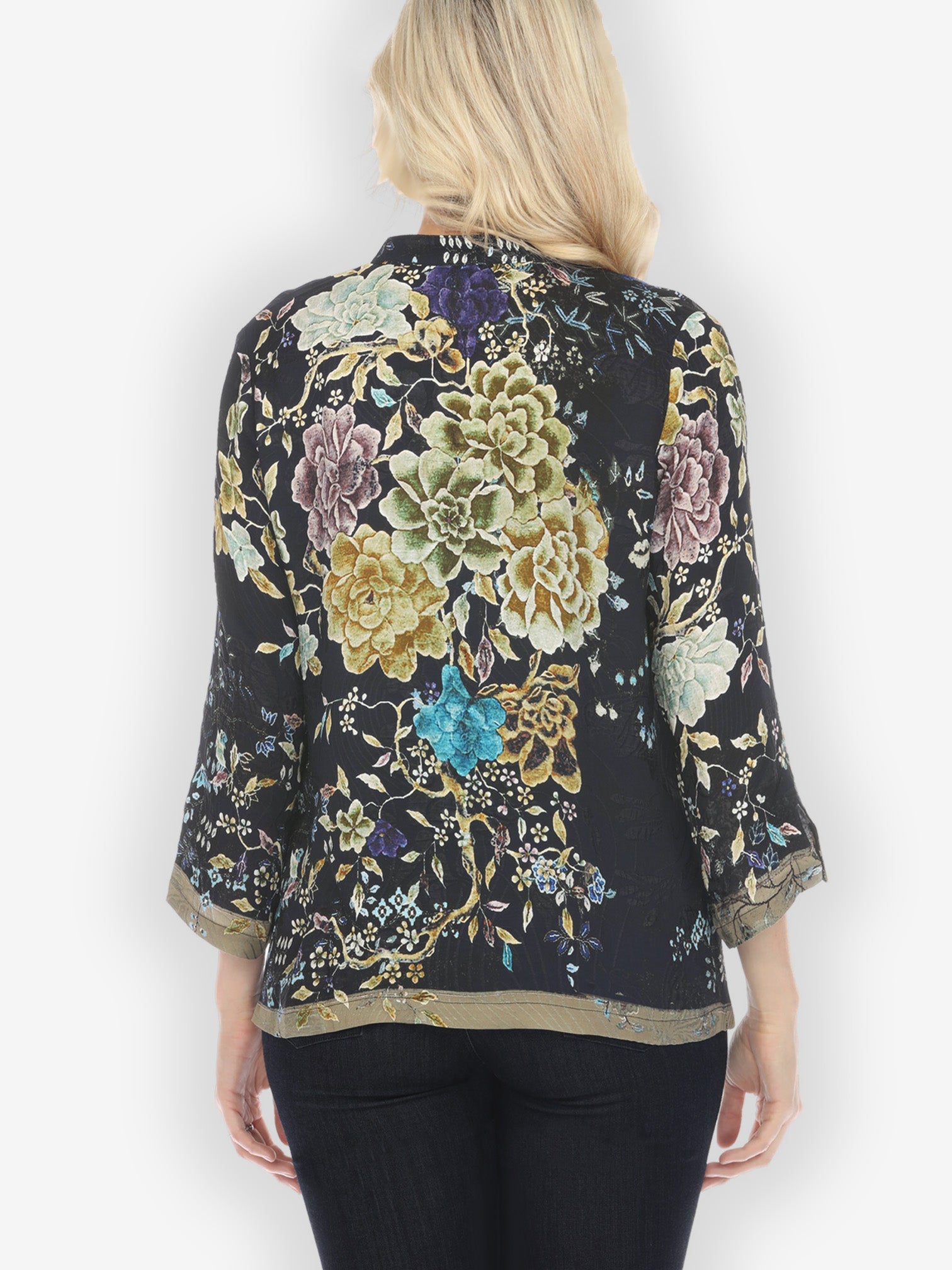 Citron Style Blouse Queenly Radiant Charm in Vintage Silk Blend Blouse