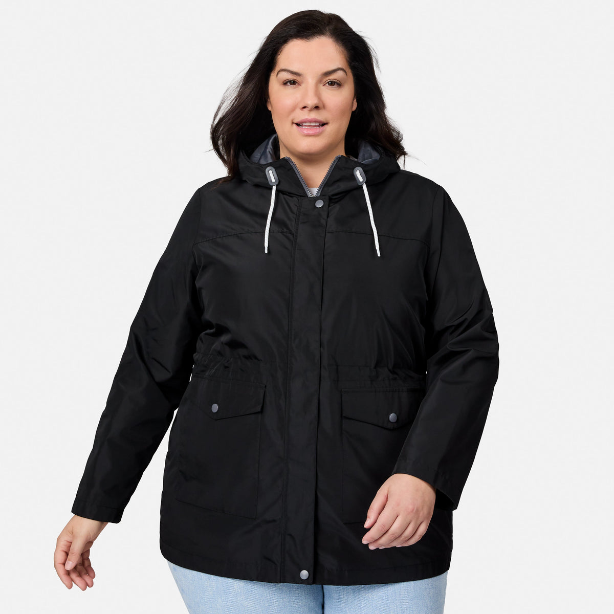 outerwear Women's Plus Size Rain Away Anorak Rain Jacket