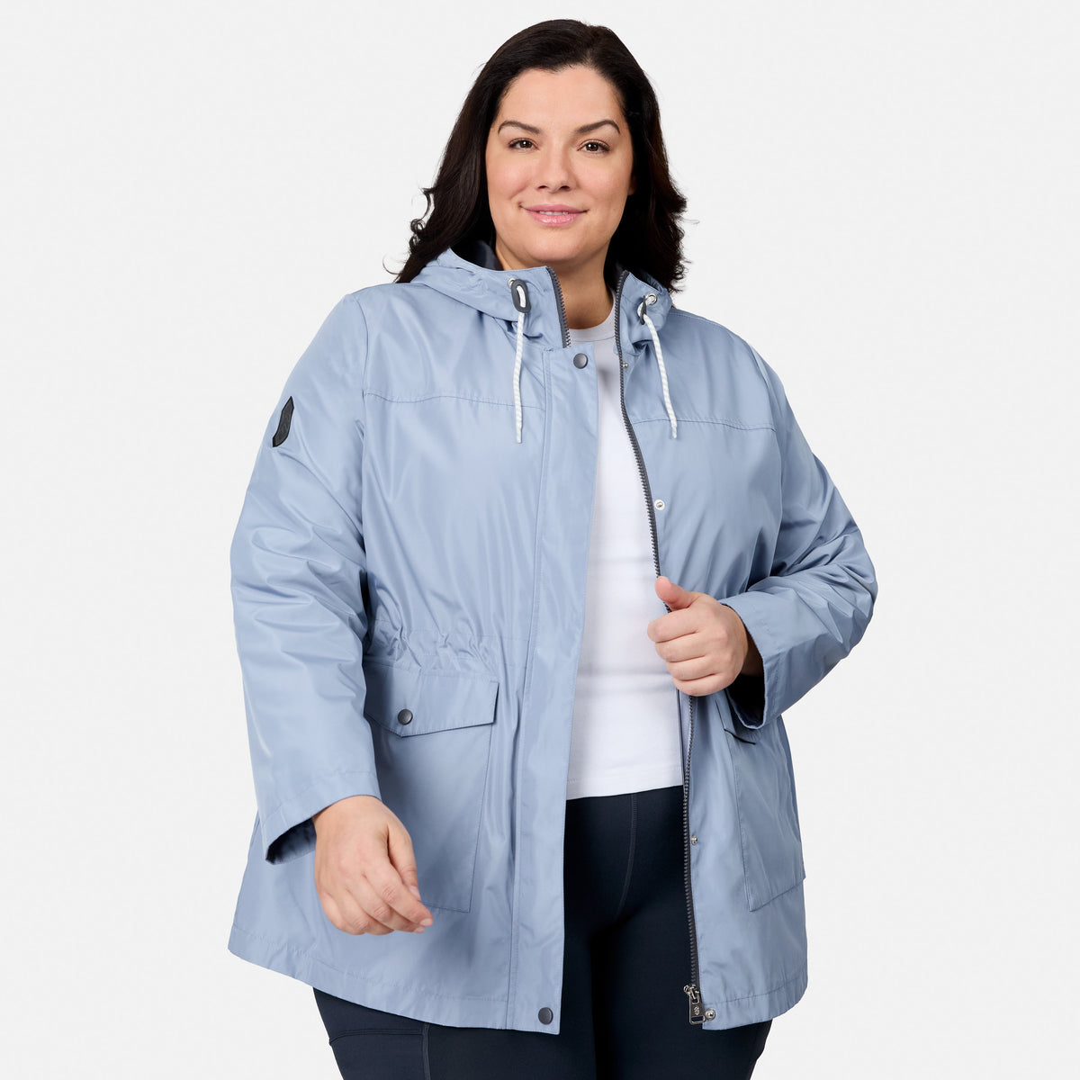 outerwear Women's Plus Size Rain Away Anorak Rain Jacket