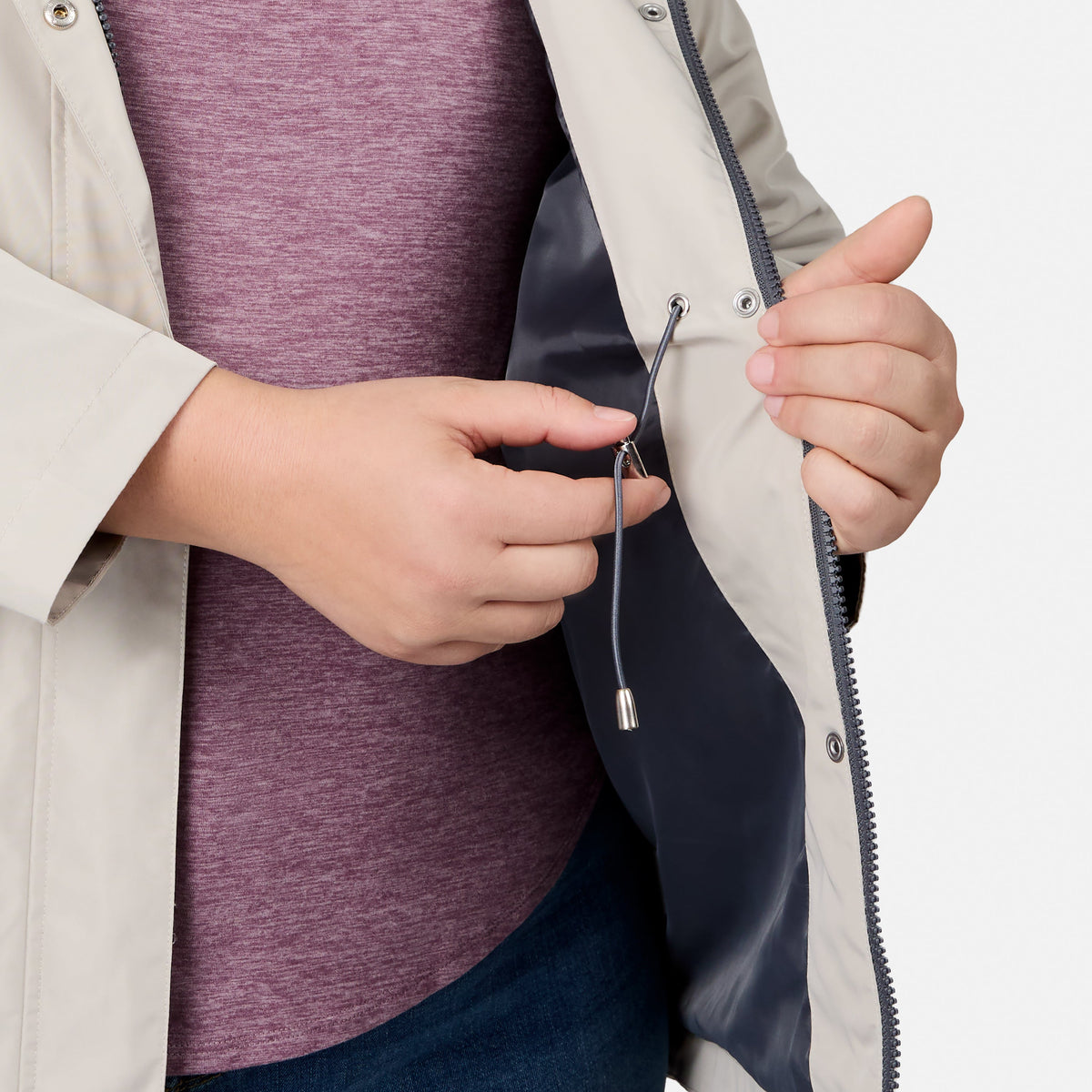 outerwear Women's Plus Size Rain Away Anorak Rain Jacket