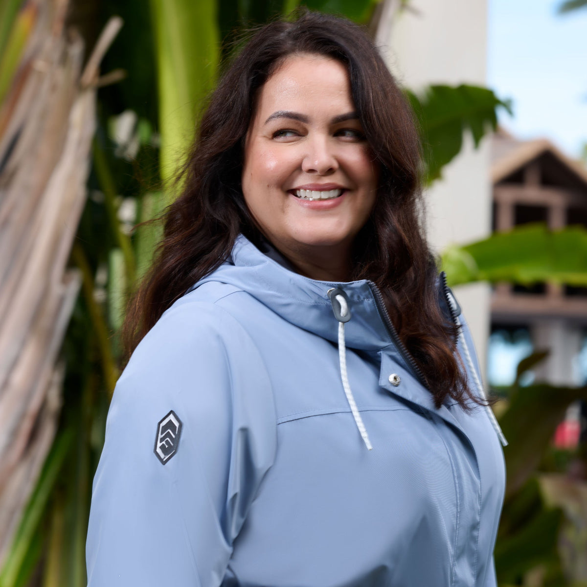 outerwear Women's Plus Size Rain Away Anorak Rain Jacket