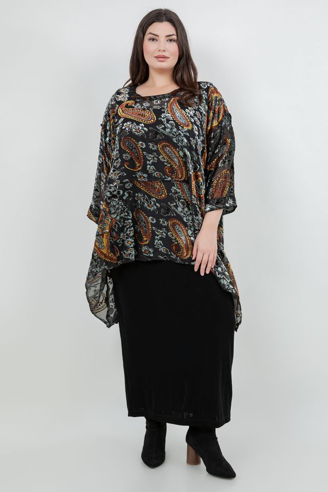 Tops Velvet Paisley Whisper Top