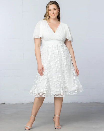 Dresses Pretty Petals Mesh Cocktail Dress