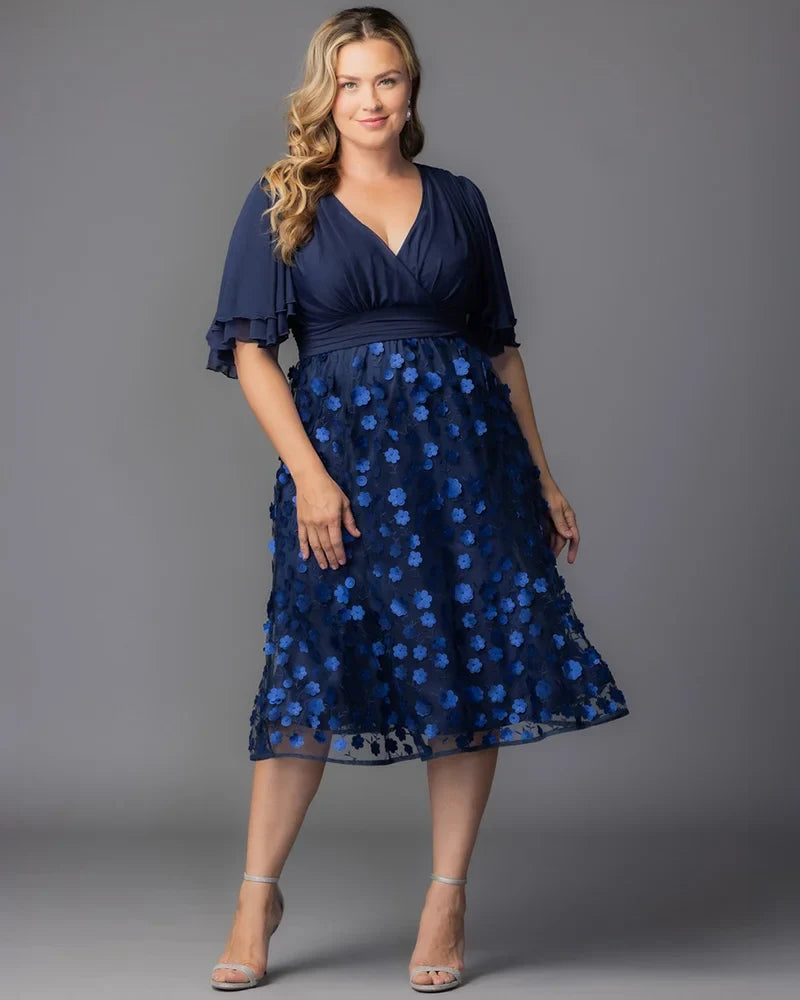 Dresses Pretty Petals Mesh Cocktail Dress
