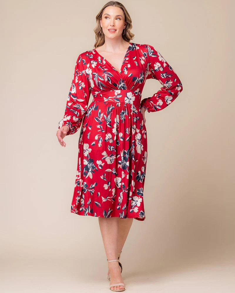 Diana Long Sleeve Midi Dress