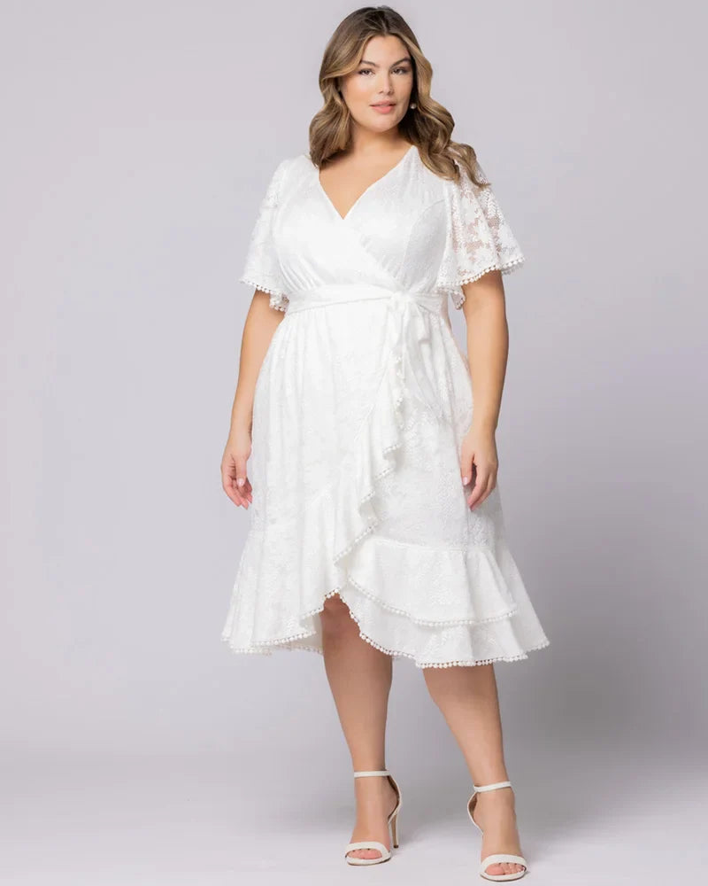 Dresses Palermo Lace Faux Wrap Cocktail Dress