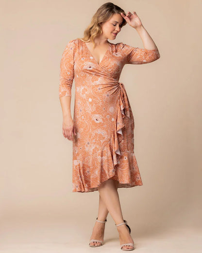 Dresses Flirty Flounce Wrap Dress
