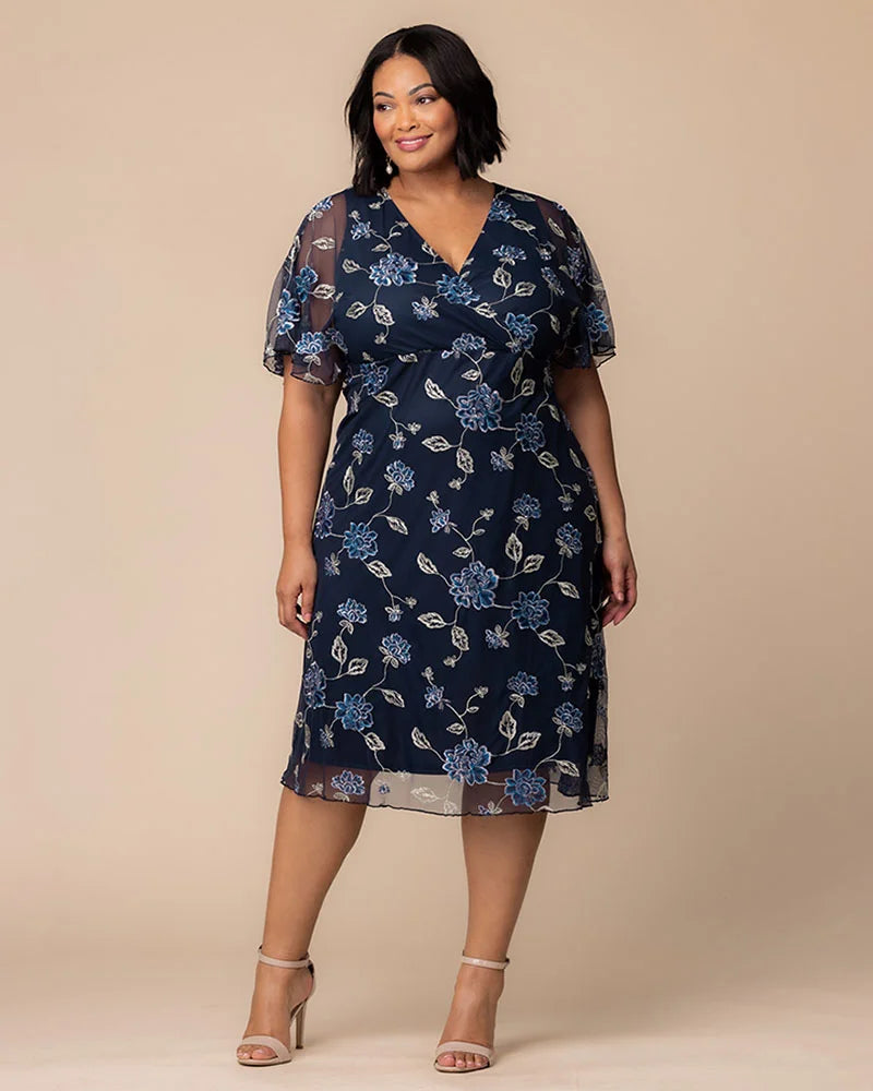 Dresses Sonnet Embroidered Midi Cocktail Dress