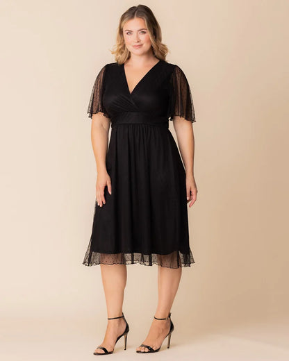 Dresses Margot Mesh Midi Cocktail Dress