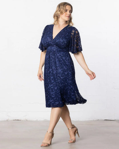 Dresses Starry Sequined Lace Cocktail Dress