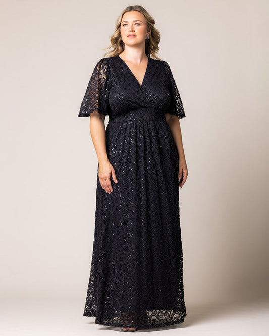 Dresses Luminous Sequin Lace Long Gown