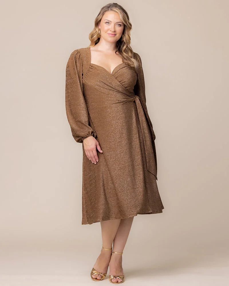 Socialite Sweetheart Sparkling Wrap Dress