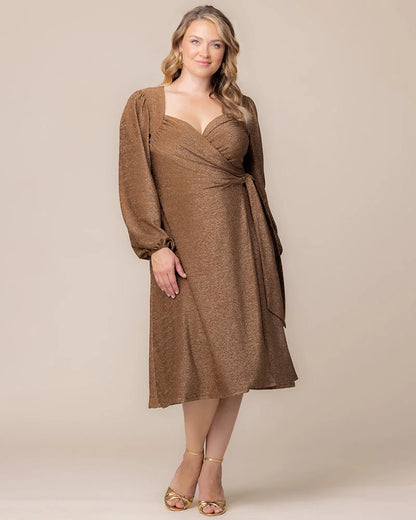 Socialite Sweetheart Sparkling Wrap Dress