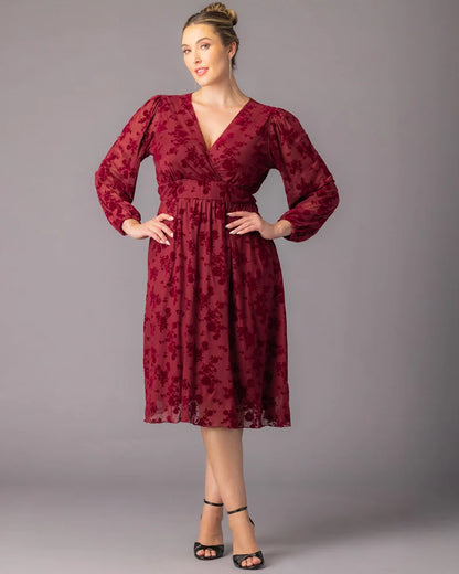 Melanie Mesh Midi Cocktail Dress