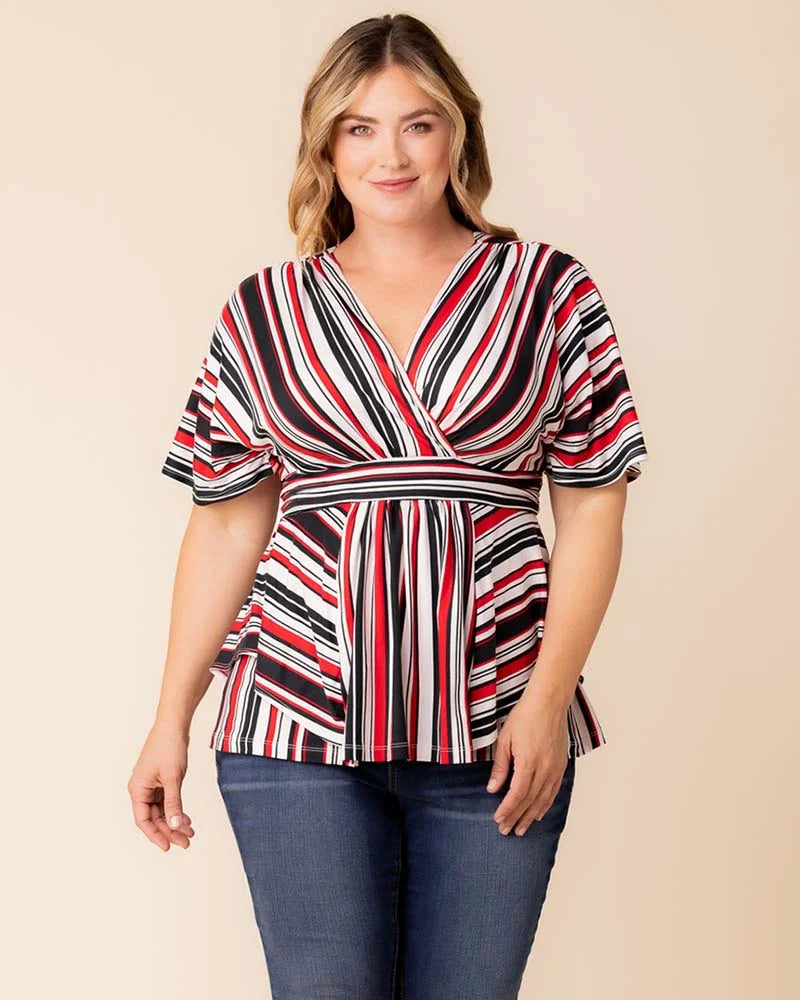 Tops Boulevard Striped Top - Sale!