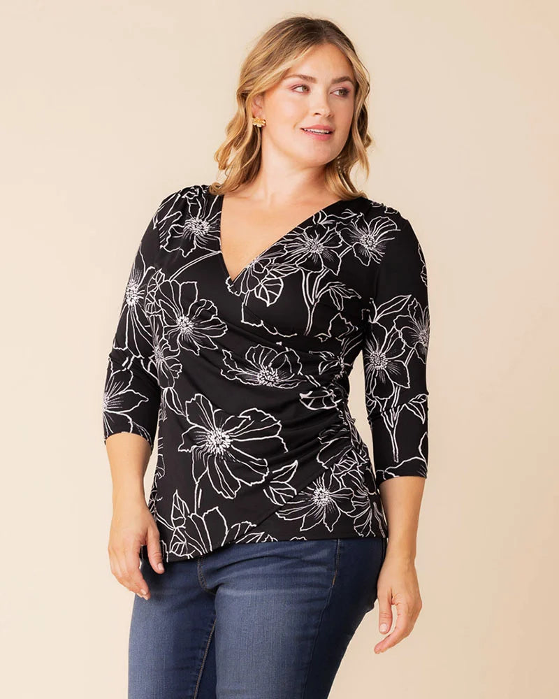 Tops Femme Fatale Faux Wrap Top