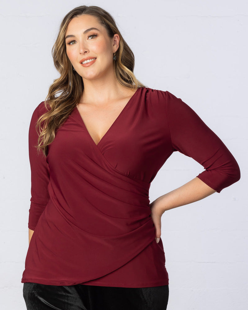 Tops Femme Fatale Faux Wrap Top