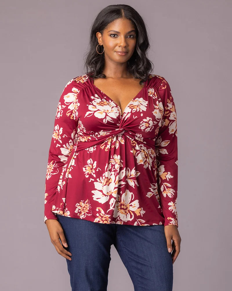 Tops Abigail Long Sleeve Twist Top
