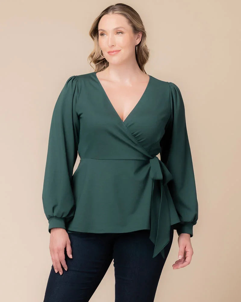 Tops Natasha Long Sleeve Wrap Top