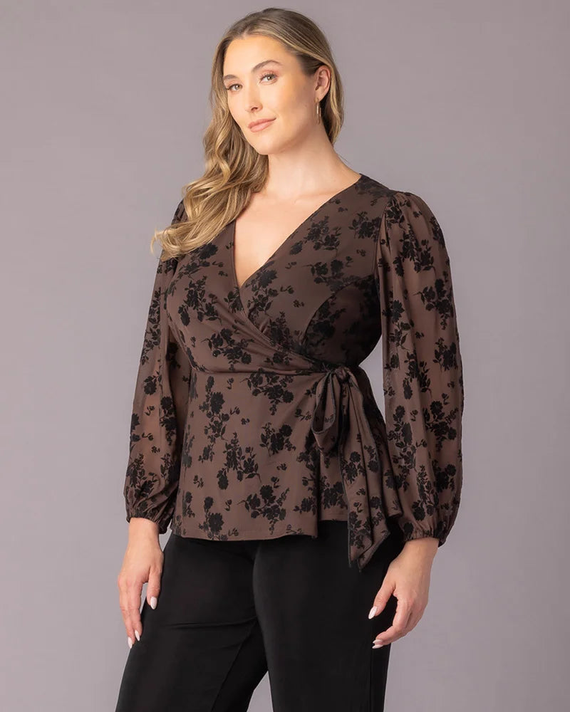 Tops Alissa Long Sleeve Wrap Top