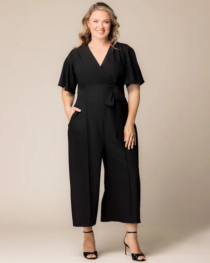 Evelyn Cropped Wide Leg Jumpsuit