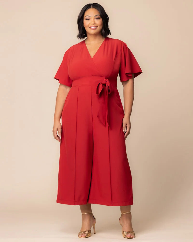 Evelyn Cropped Wide Leg Jumpsuit
