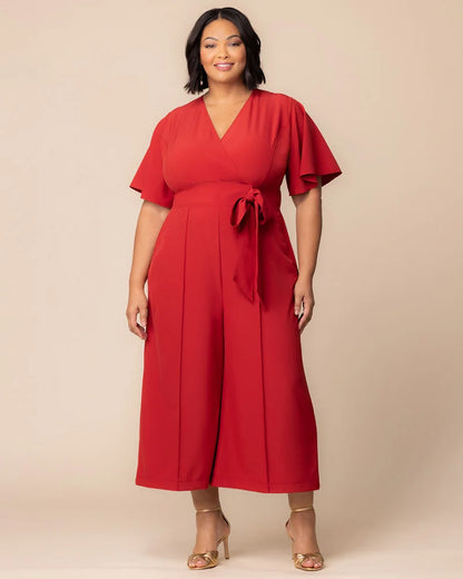 Evelyn Cropped Wide Leg Jumpsuit