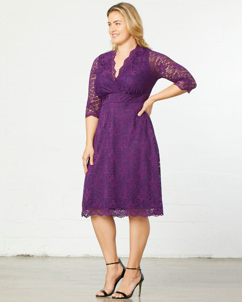 Dresses Scalloped Boudoir Lace Dress